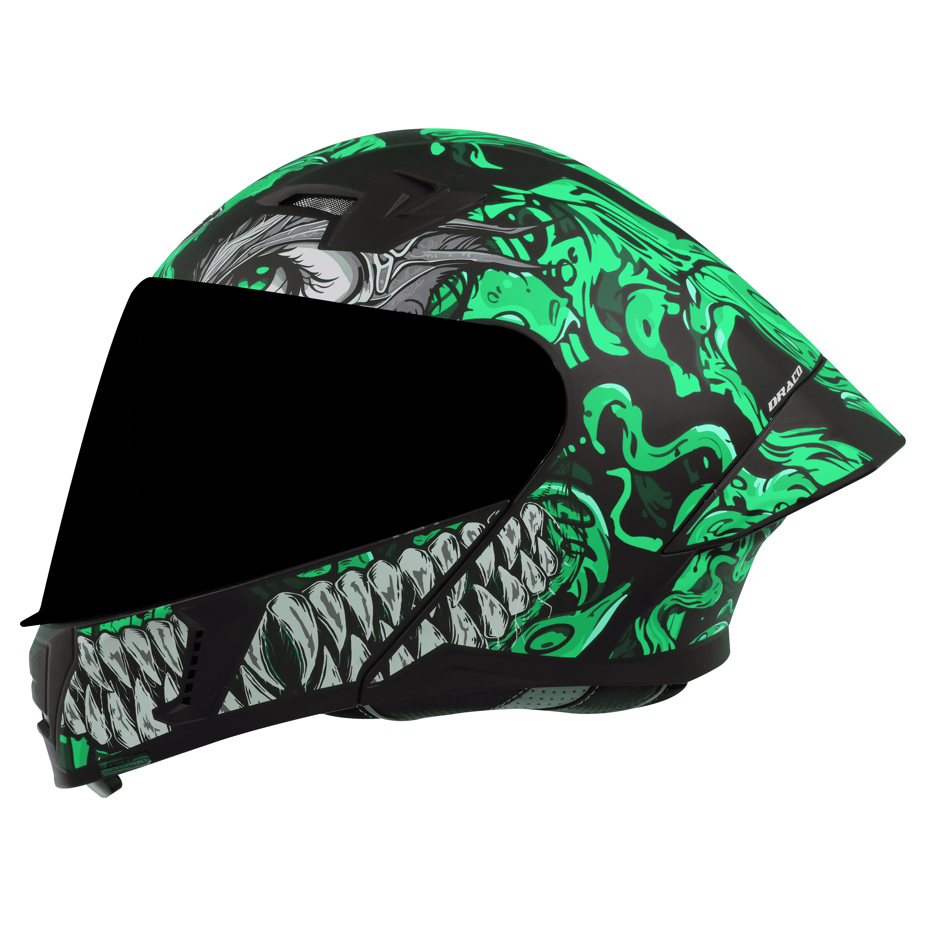 SBA-20 DRACO GLOSSY BLACK WITH GREEN